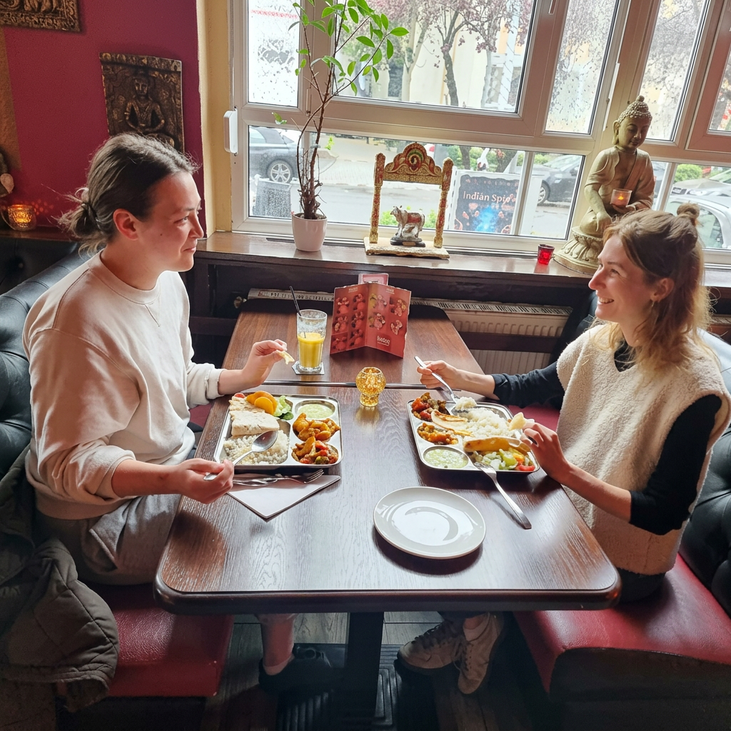 Zufriedene Gäste im Masala Restaurant